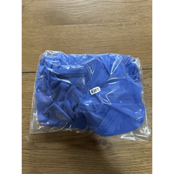 Lulu B Top Size Small Ruffle Neck 3/4 Sleeve Stretch Blue Modern Lightweight - Picture 11 of 11